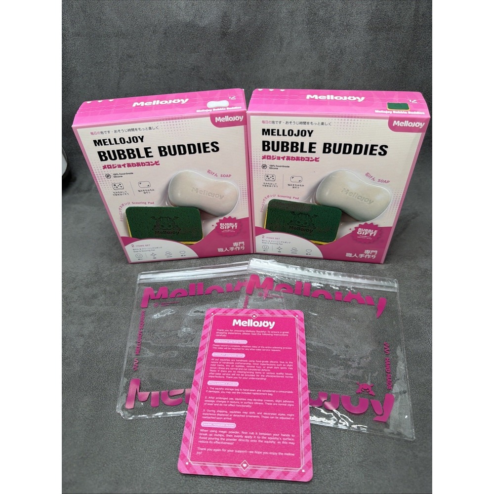 Mellojoy Bubble Buddies Soap And Sponge Squishy